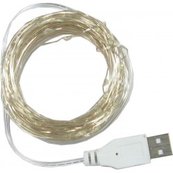 Vánoční řetěz USB - napájení z power banky